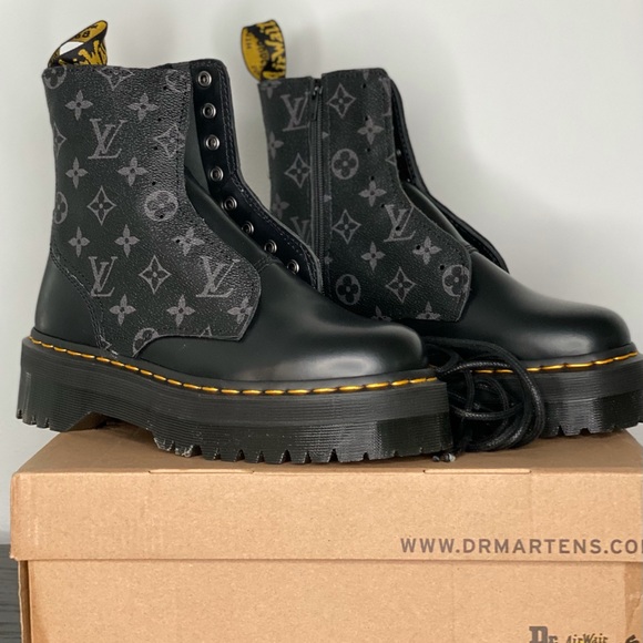 Dr. Martens Shoes - Doc Marten x Louis Vuitton Custom made platform Jaden boot size 8